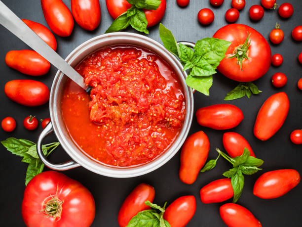 Tomato sauce stock photo