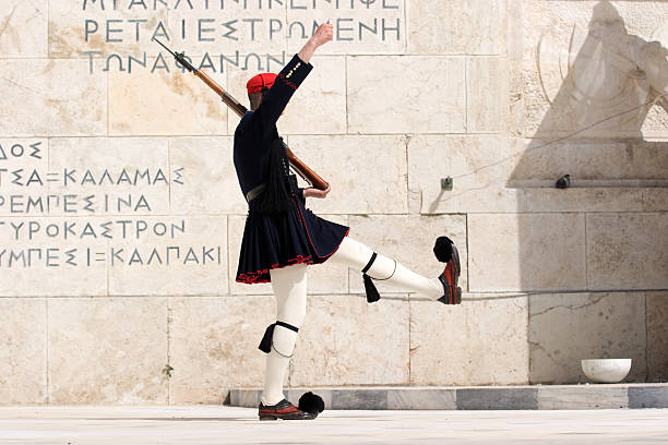Tomb of the Unknown Soldier, Athens, Greece stock photo