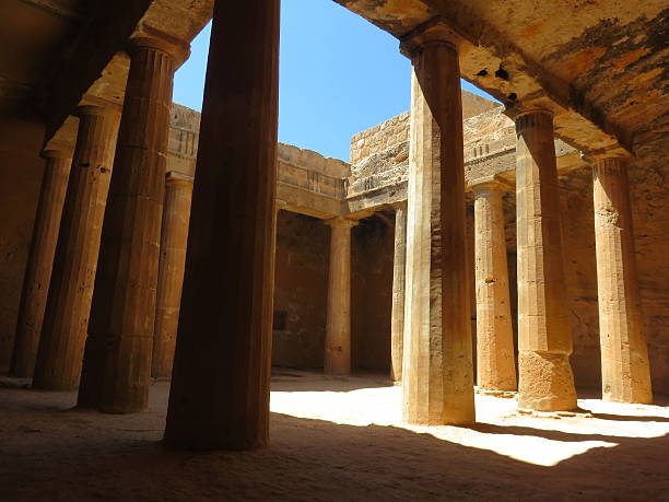 Tombs of the Kings in Paphos on Cyprus stock photo