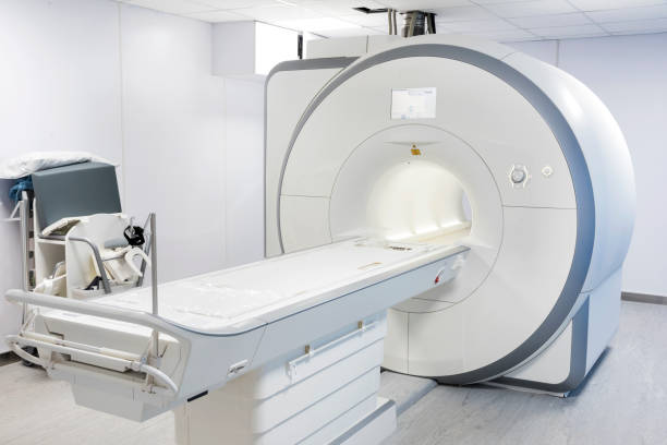 Tomography cancer treatment scanner stock photo