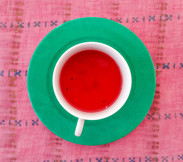 Top View of a Fruit Tea stock photo