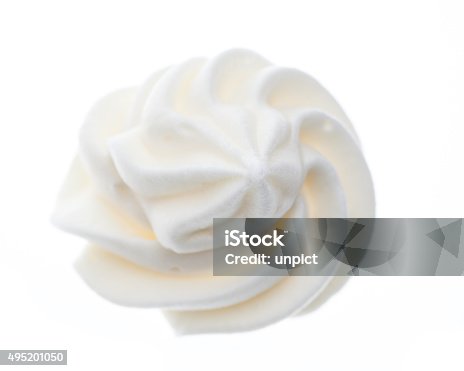 istock top view of a "rose" made of whipped cream 495201050