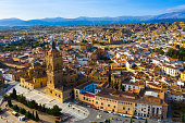 istock Top view of the city of Guadix and the cathedral in center. Spain 1345355970
