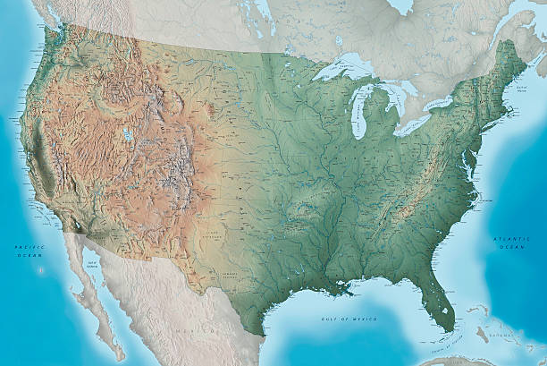 USA Topography Map