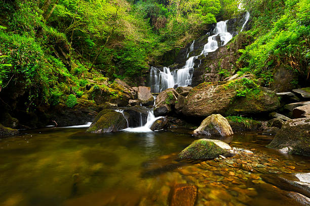 Torc waterfall in Killarney National Park "Torc waterfall in Killarney National Park, IrelandOther gallerys:" killarney ireland stock pictures, royalty-free photos & images