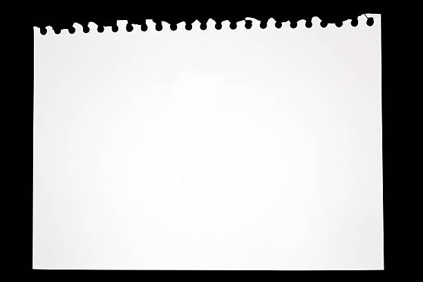Torn Sheet of Paper From Drawing book Torn Sheet of Paper From Drawing book on black background,  file includes a excellent clipping path sketch pad stock pictures, royalty-free photos & images