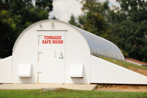 Tornado Safe Room In Community Stock Photo - Download Image Now - iStock