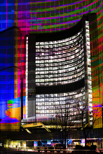 Toronto City Hall - color abstract.
