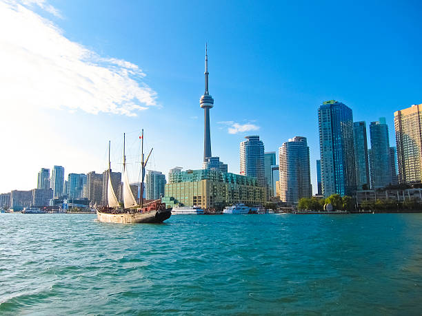 Toronto city skyline, Canada stock photo