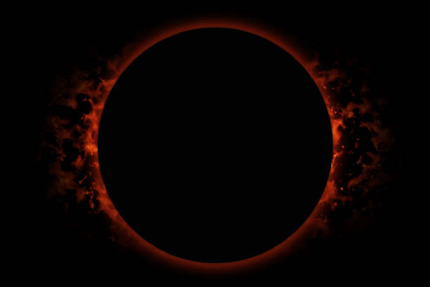 Total eclipse of the sun Computer generated moon eclipse of the sun blood moon stock pictures, royalty-free photos & images