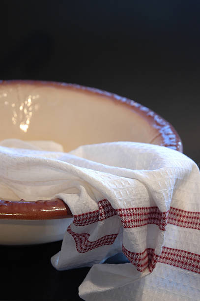 Towel and Bowl stock photo