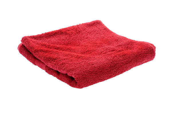 towel on white stock photo