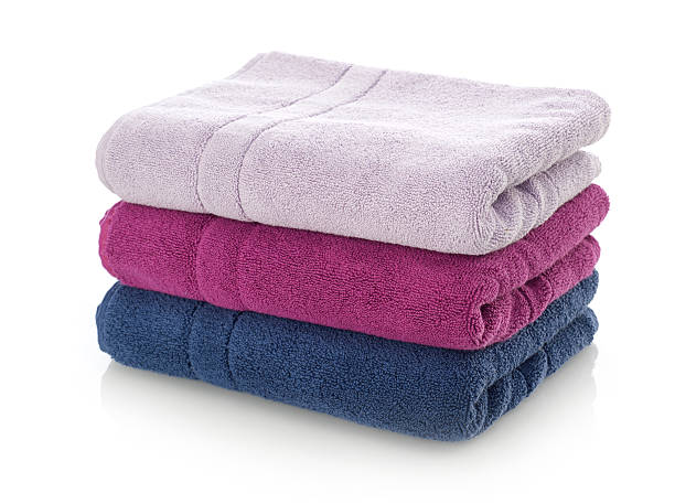 Towels stack stock photo