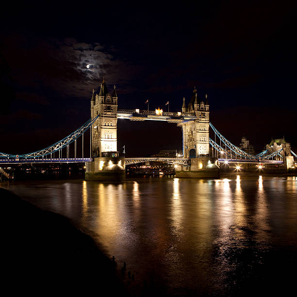 Tower Bridge Reflection stock photo