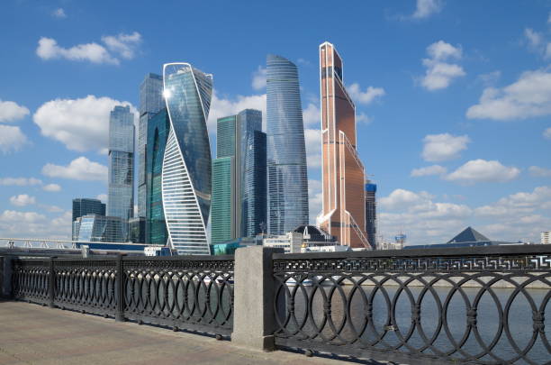 塔商務中心 "莫斯科-城市", 莫斯科, 俄國 - shevchenko 個照片及圖片檔