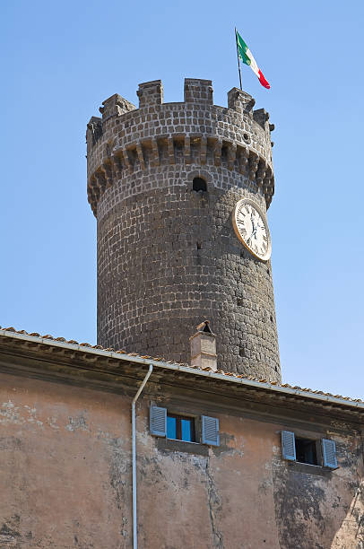 tower of bagnaia. lazio. italy. - bagnaia 個照片及圖片檔