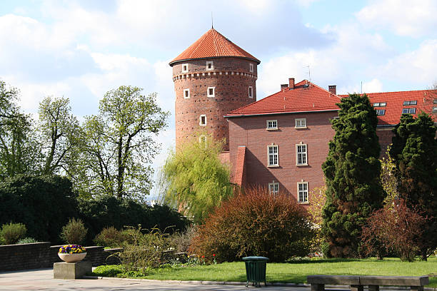 Tower of Wawel Castle stock photo
