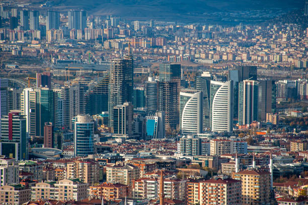 Towers rising in Ankara's Balgat district Towers rising in Ankara's Balgat district ankara turkey stock pictures, royalty-free photos & images