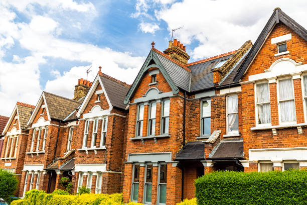 Town Houses in London stock photo