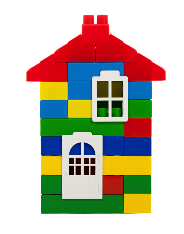 Toy Colorful House Stock Photo - Download Image Now - iStock