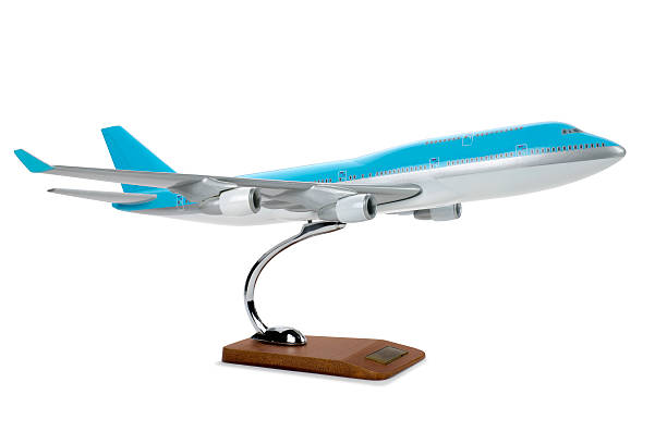 Toy model airplane stock photo