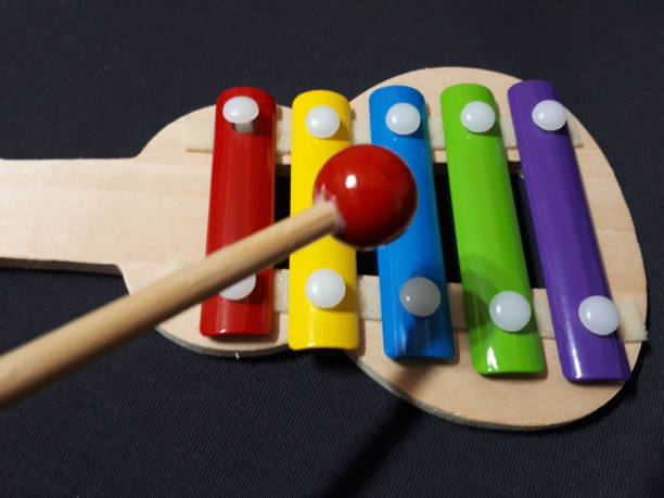 Toy musical instrument stock photo