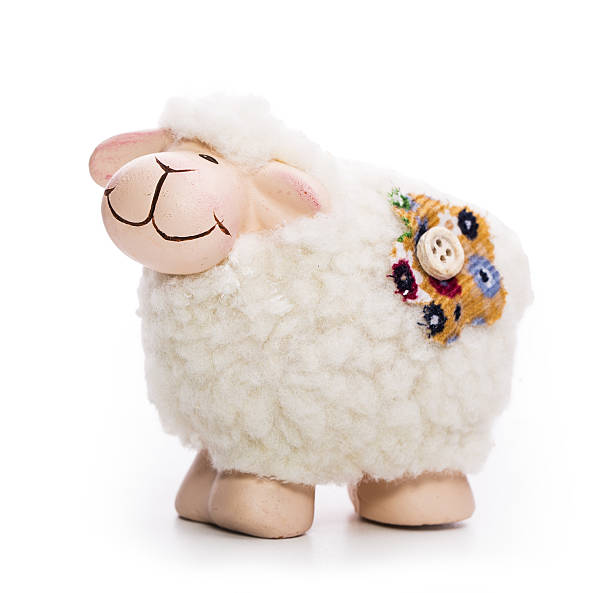 toy sheep stock photo