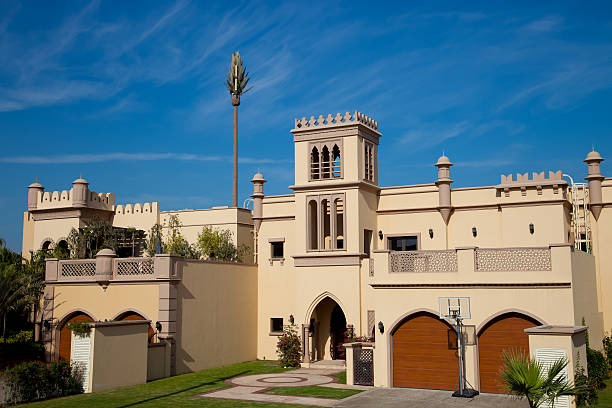 Traditional architecture in Dubai stock photo