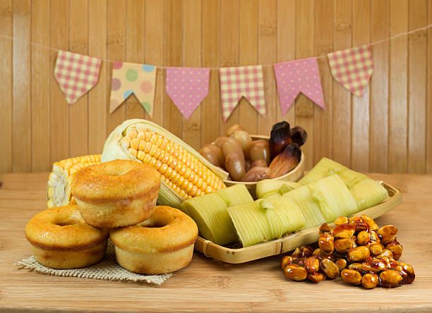 Traditional Brazilian food for June Feast stock photo