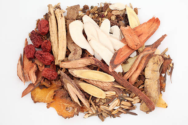Traditional Chinese Medicine Herbs stock photo