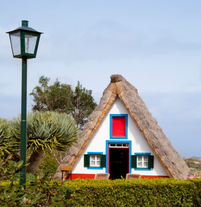 Traditional cottage in Santana, Madeira island, Portugal
