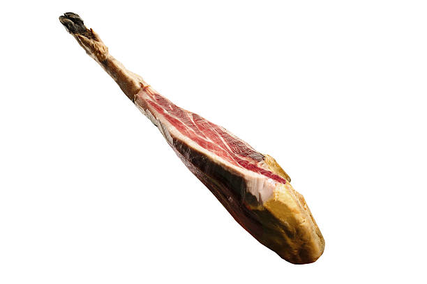 traditional cured iberian ham cured iberian ham, traditional from Spain animal leg stock pictures, royalty-free photos & images
