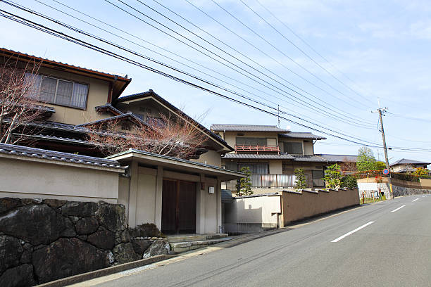 Traditional Japanese building stock photo