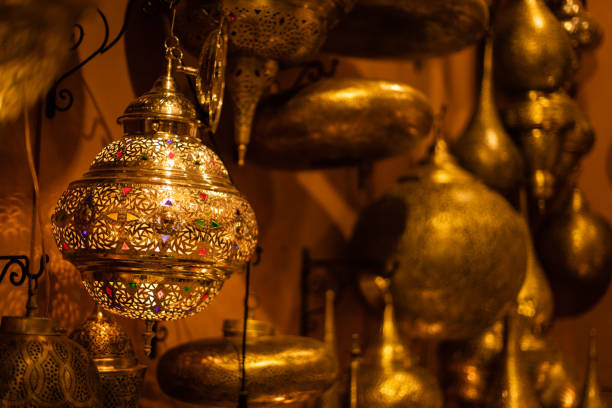 1001 Nights Persian Lantern Bronze