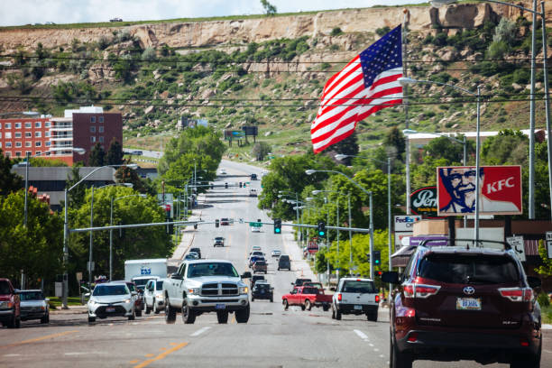 Traffic - Billings, Montana stock photo