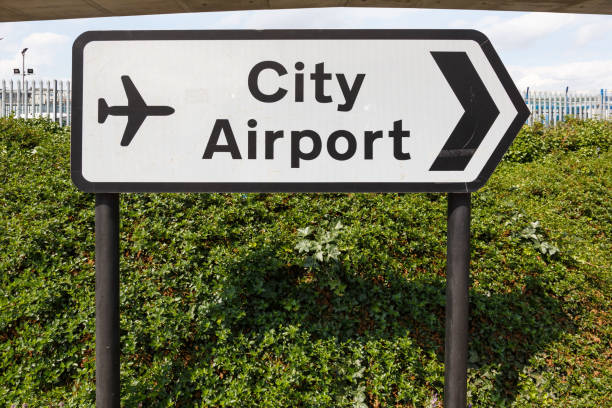 Traffic Sign London City Airport LCY