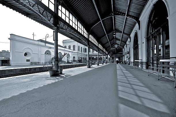 BW Train Station Maputo train station maputo city stock pictures, royalty-free photos & images