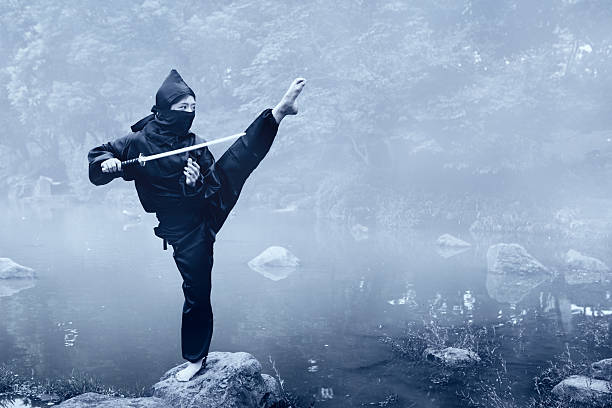 formation ninja - ninja photos et images de collection