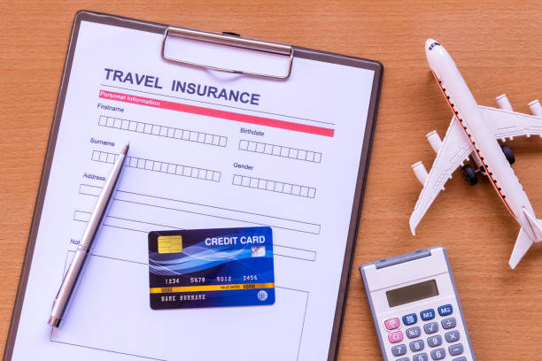 Travel  insurance form with model and policy document