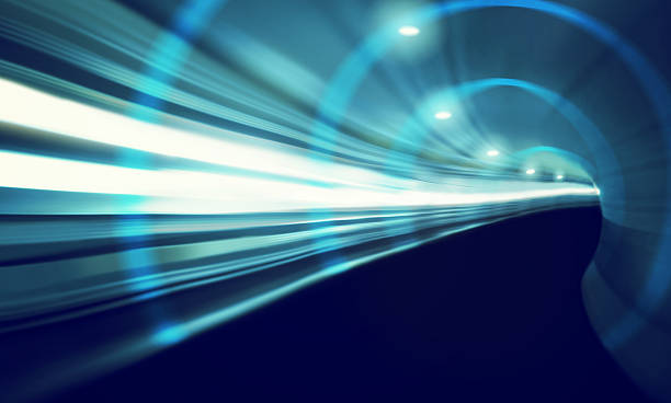 Travelling at the speed of light A blurred motion shot of a high-speed train moving through a tunnel - ALL design on this image is created from scratch by Yuri Arcurs'  team of professionals for this particular photo shoot appearance stock pictures, royalty-free photos & images