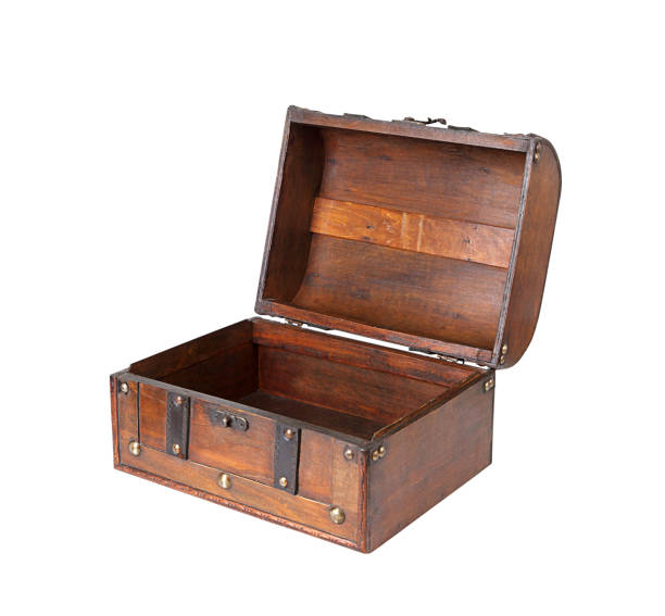 Treasure Chest+Clipping Path Treasure Chest (Isolated With Clipping Path Over White Background)Please see some similar pictures from my portfolio: jewelry treasure chest gold crate stock pictures, royalty-free photos & images