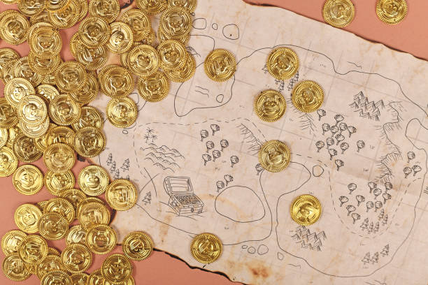 Treasure Map stock photo