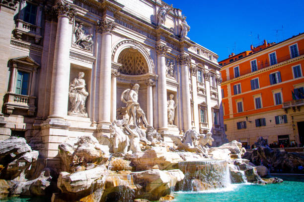 Trevi Fountain, Rome stock photo