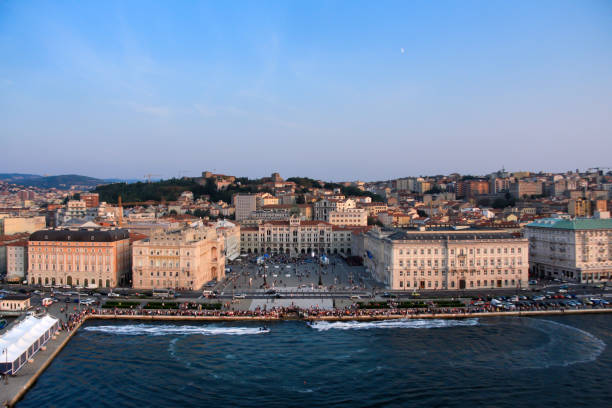 Trieste, Italy - waterfront. stock photo