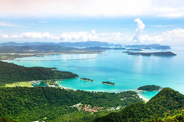 Tropical island landscape stock photo