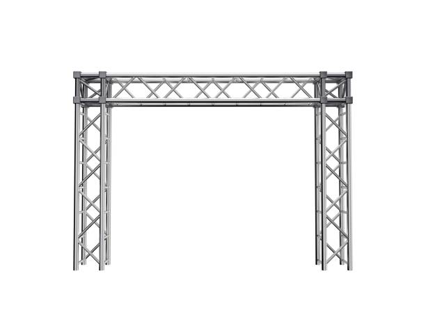 Truss construction. Isolated on white background. 3D rendering illustration. Truss construction. Isolated on white background. 3D rendering illustration. Front view. girder stock pictures, royalty-free photos & images