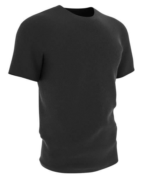 Download Blank Black T Shirt Front And Back Side View Design Mockup ...