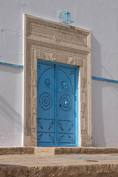 Tunisian door stock photo
