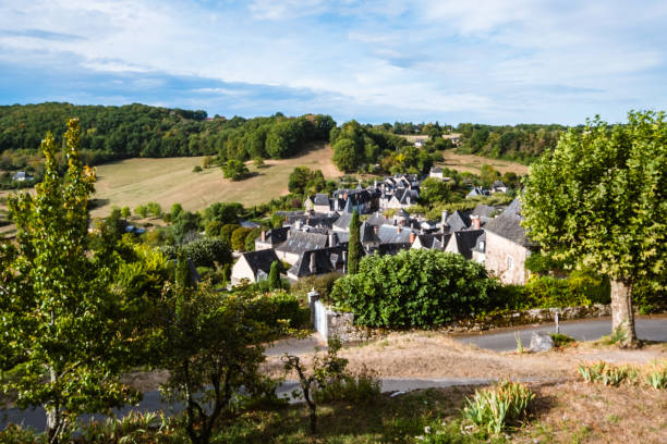 Turenne village, Dordogne region of France stock photo