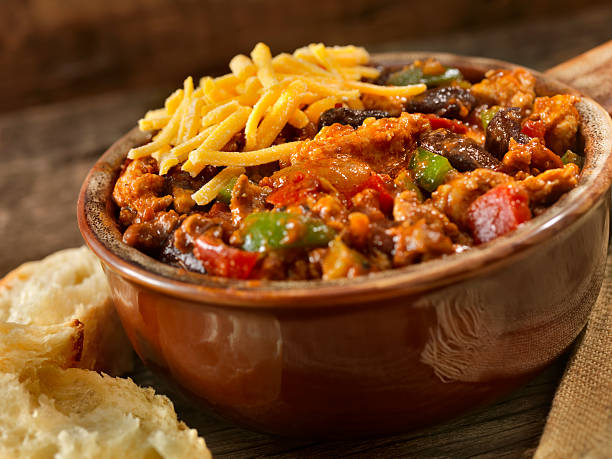 Best Bowl Of Chili Stock Photos, Pictures & Royalty-Free Images - iStock